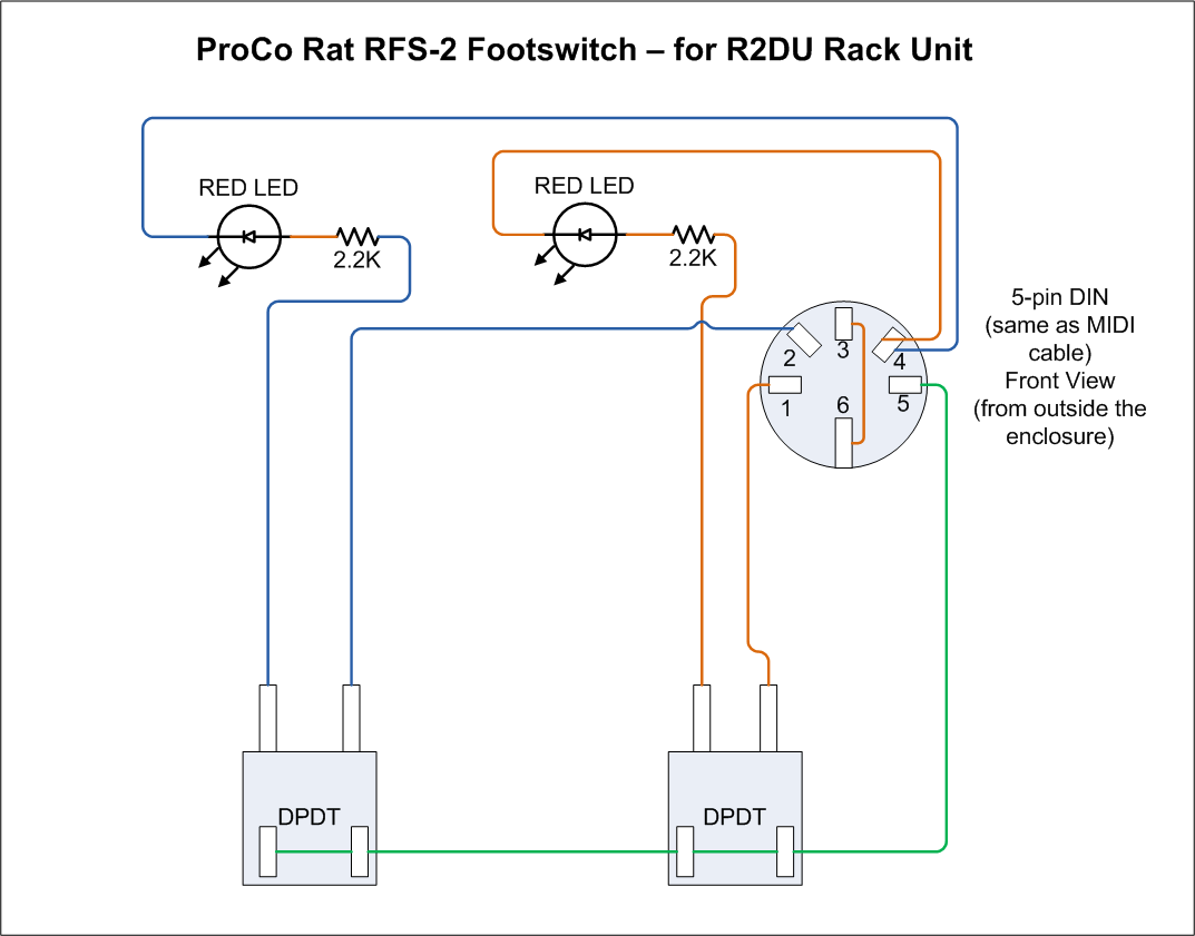 r2du footswitch schematic